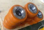 5" X 2" polüuretaan terasrattal